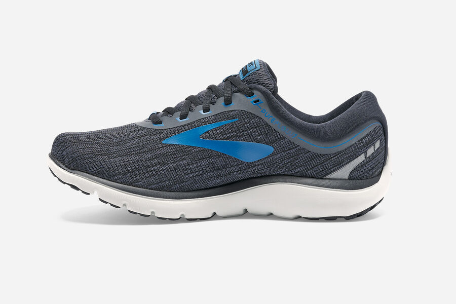 Brooks Pureflow 7 Road Loopschoenen Heren - Zwart/Blauw - 387215HVQ